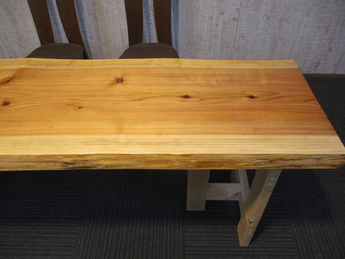 G081 杉 座卓 ローテーブル 一枚板 テーブル 一枚板テーブル ダイニング カウンター ベンチの画像3