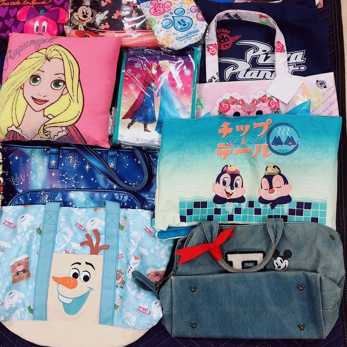 [K1]② много Disney товары комплект продажа комплектом игрушка сумка сумка канцелярские товары мозаика подушка рюкзак чехол для пропуска Disney Duffy 
