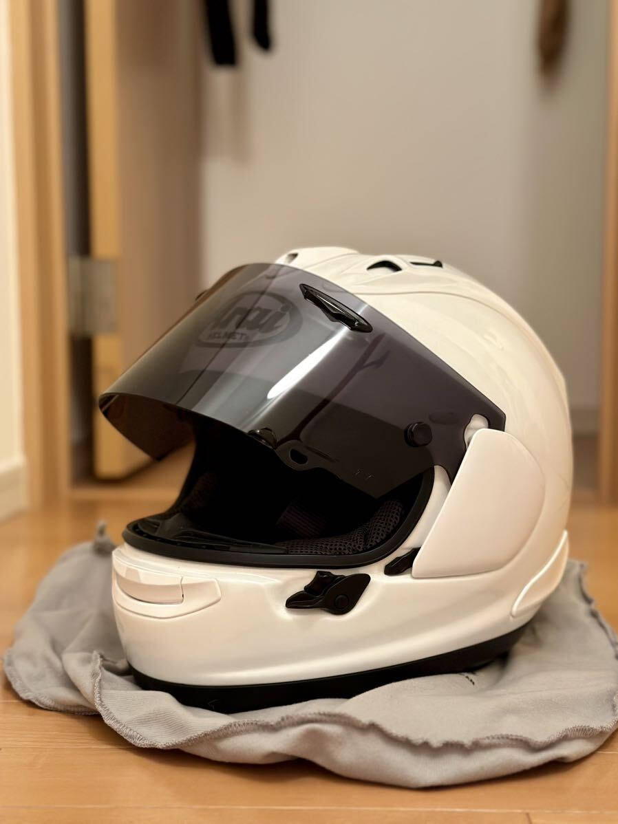 アライ Arai RX-7X グラスホワイト　サイズL59.60cm キレイ　クリアシールド付き_画像2