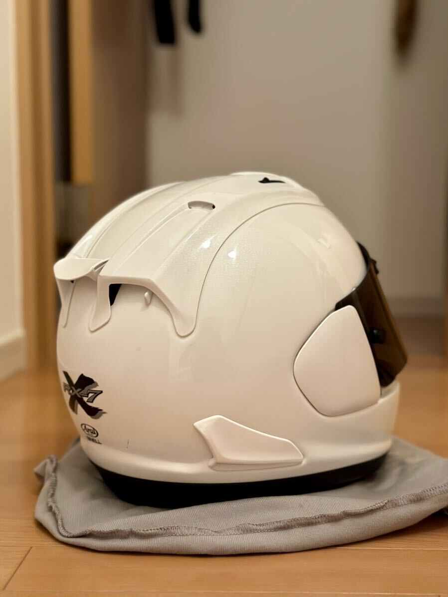 アライ Arai RX-7X グラスホワイト　サイズL59.60cm キレイ　クリアシールド付き_画像4