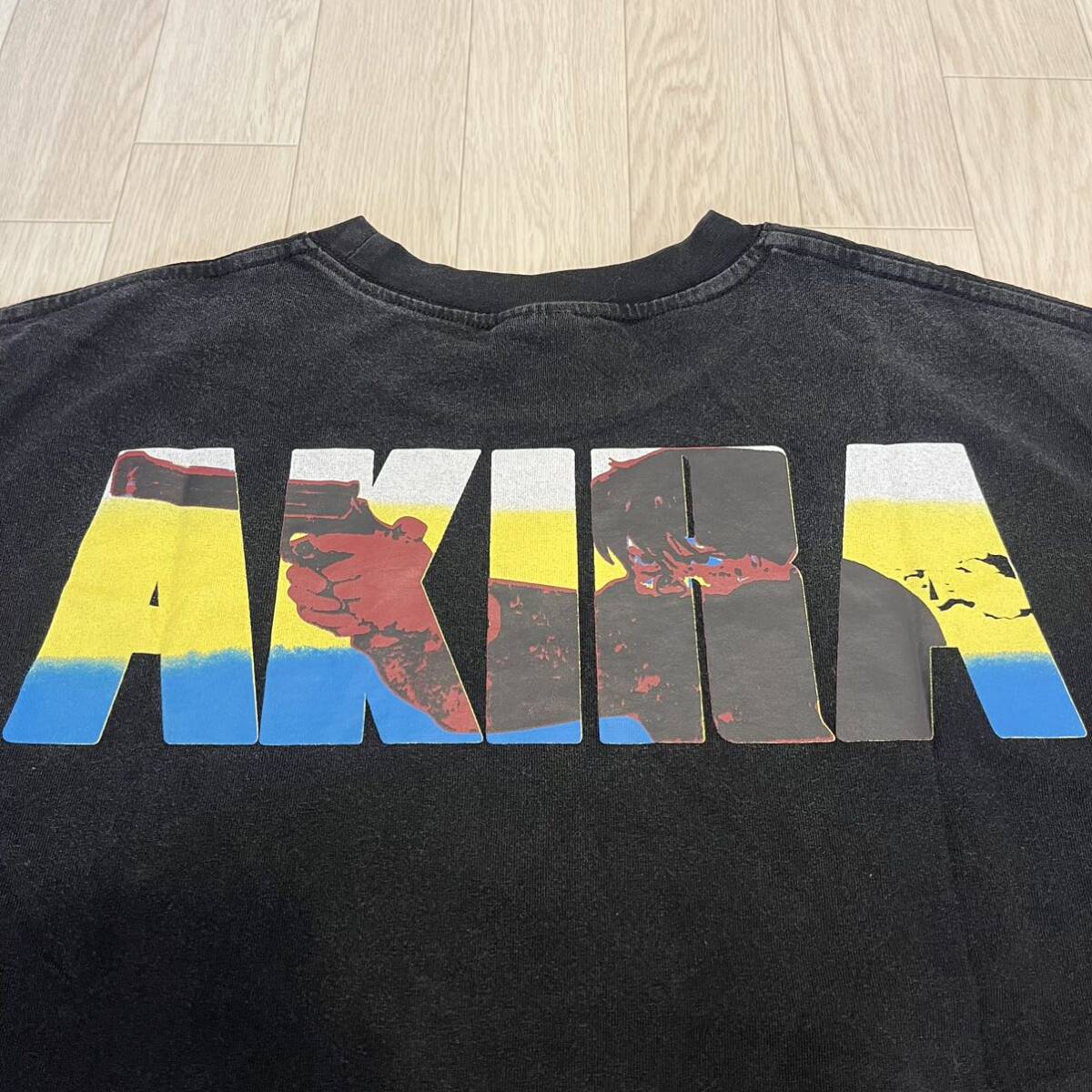 AKIRA ビンテージ加工 Tシャツ アニメ映画 GIANT製 新品未使用の画像4