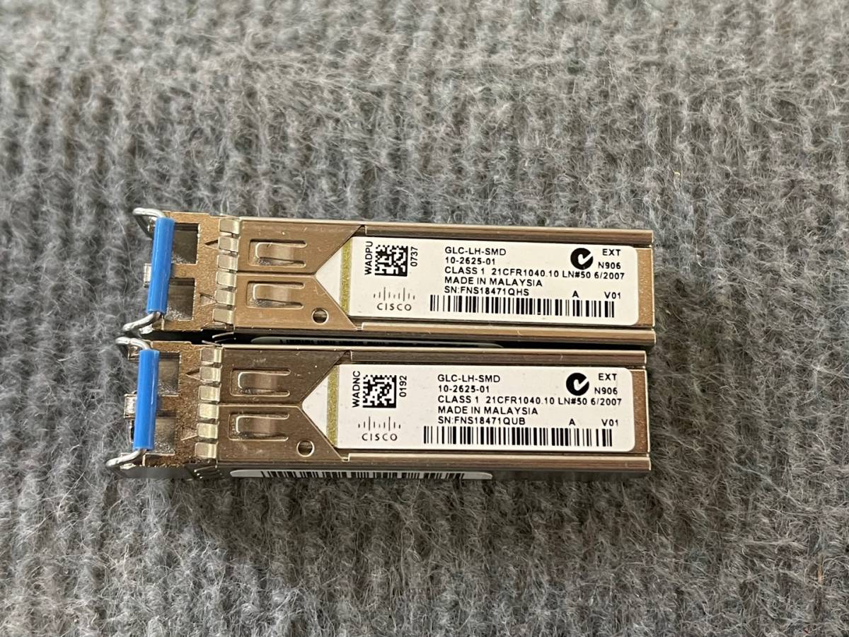 2個セット Cisco GLC-LH-SMD 10-2625-01 SFP Transceiver Moduleの画像1