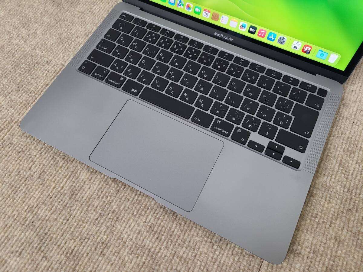 【良品】Apple MacBook Air 13(2020, A2337) M1 / RAM 16GB / SSD 256GB / スペースグレー / 充放電回数 : 71 [MC009]の画像7