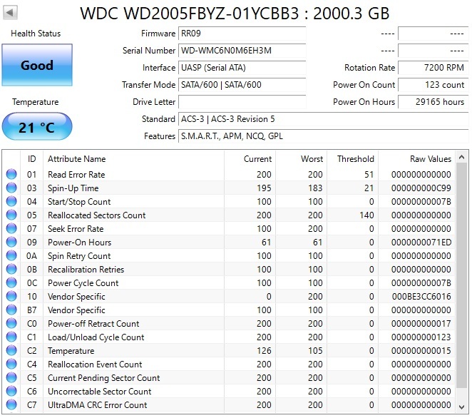 最上位 Western Digital GOLD WD2005FBYZ HDD 2TB 3.5インチ SATA フォーマット済みの画像2