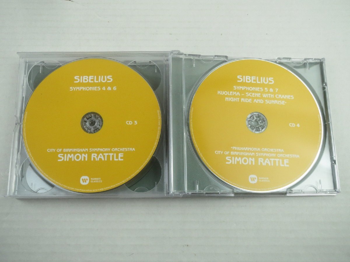 ♪SIMON RATTLE(サイモン・ラトル) / SIBELIUS(シベリウス) 交響曲全集 CD4枚組♪USED品の画像4