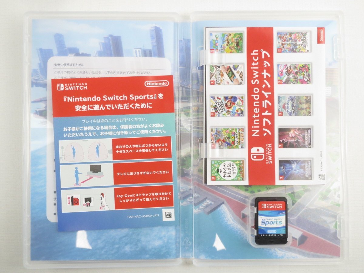 ♪Nintendo Switch Sports ニンテンドースイッチスポーツ スイッチソフト レッグバンド付き♪中古ジャンク品の画像2