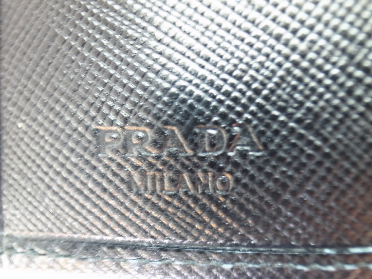 ★ プラダ / PRADA ★ サフィアーノ 6連キーケース ブラック ★ USEDの画像7