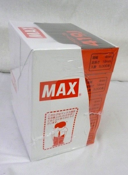 ☆☆MAX マックス　ステープル　419J　肩幅4mm / 足長さ19mm / 5,000本入り　MS94190　計5箱セット☆未開封品_画像3