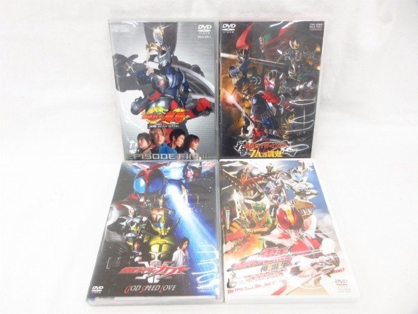 ◆◆DVD◆劇場版 仮面ライダー 4点セット 龍騎 響鬼 カブト 電王◆USED品 M4814_画像1