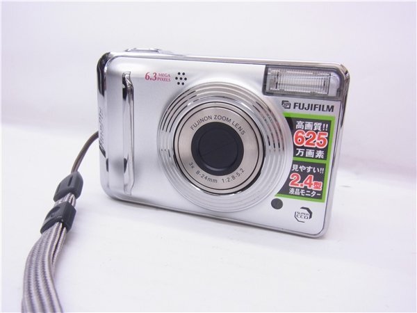 ◎FUJIFILM◎FinePix A600 デジタルカメラ デジカメ 動作確認済み シルバー◎USED 外観綺麗の画像1