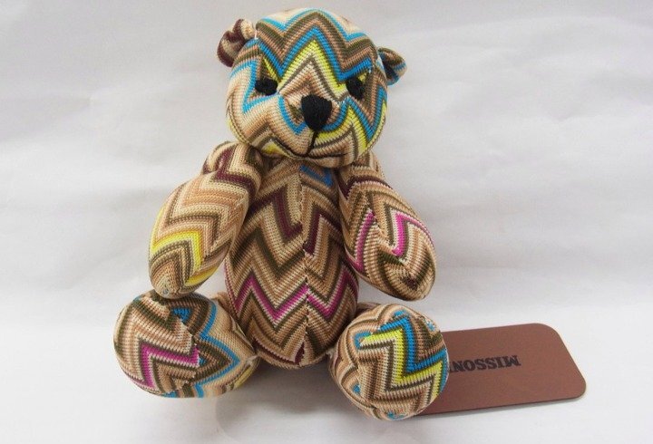 ■ ミッソーニ / MISSONI ■　テディベア　ぬいぐるみ 　タグ付き　■ 保管品①_画像2