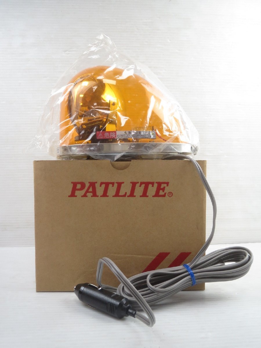 ♪PATLITE パトライト 流線型回転灯 HKFM-102-Y 黄 24V DC HKF00046♪未使用品1の画像1