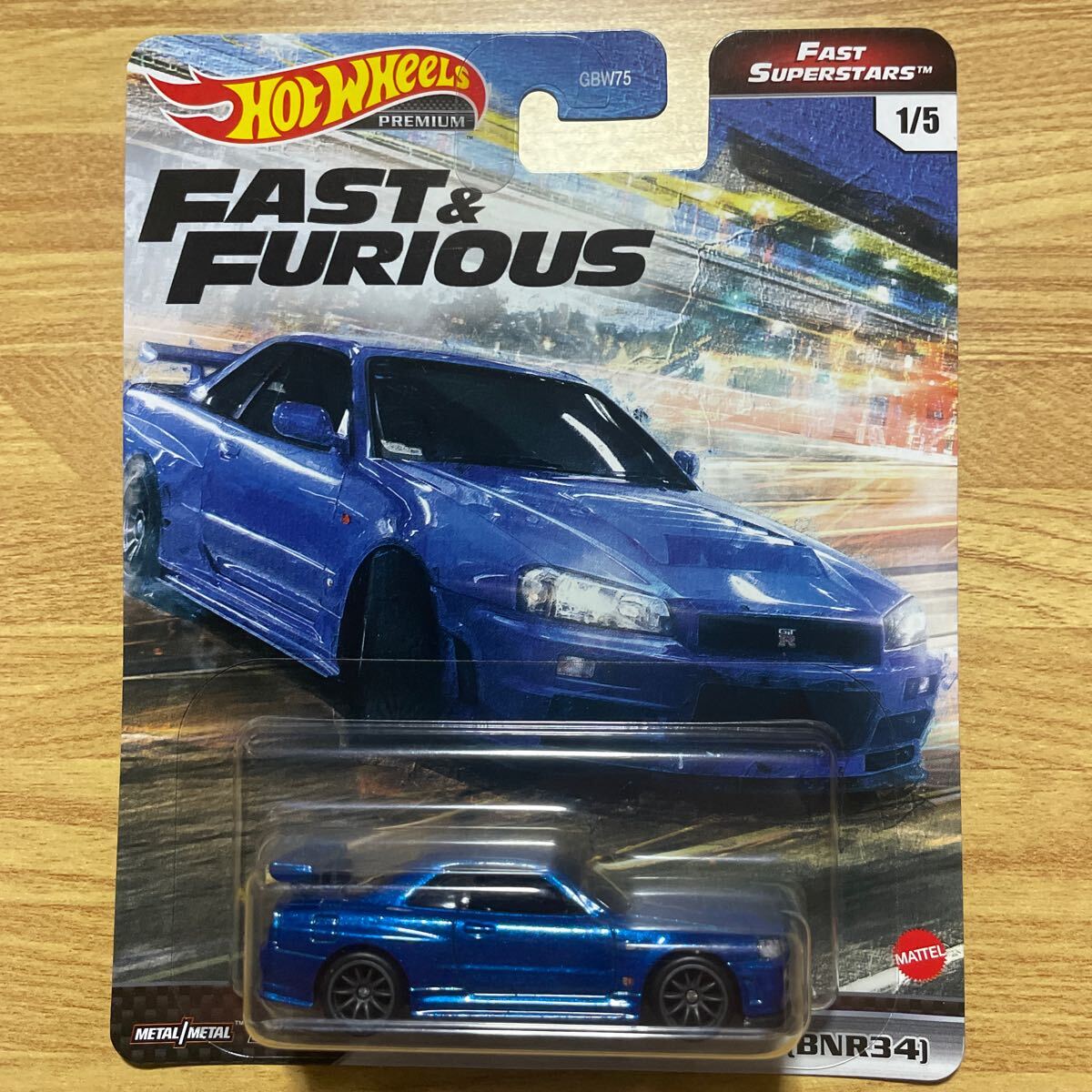 ホットウィール ワイルドスピード 日産 スカイライン GT-R R34 FAST&FURIOUS NISSAN SKYLINEの画像1