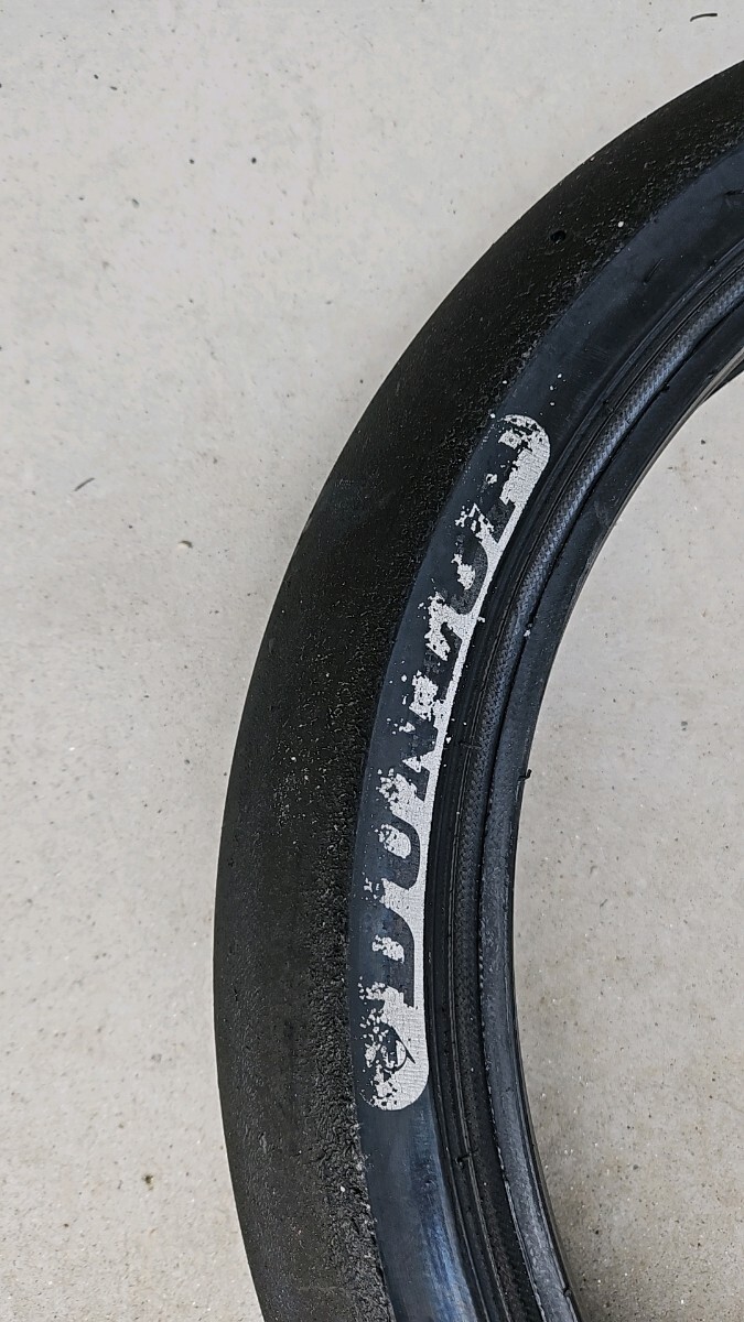 ダンロップ DUNLOP　スリックタイヤ　中古品　前後セット RS125 NSF250 S8 moto3 90/80R17 115/75R17_画像8