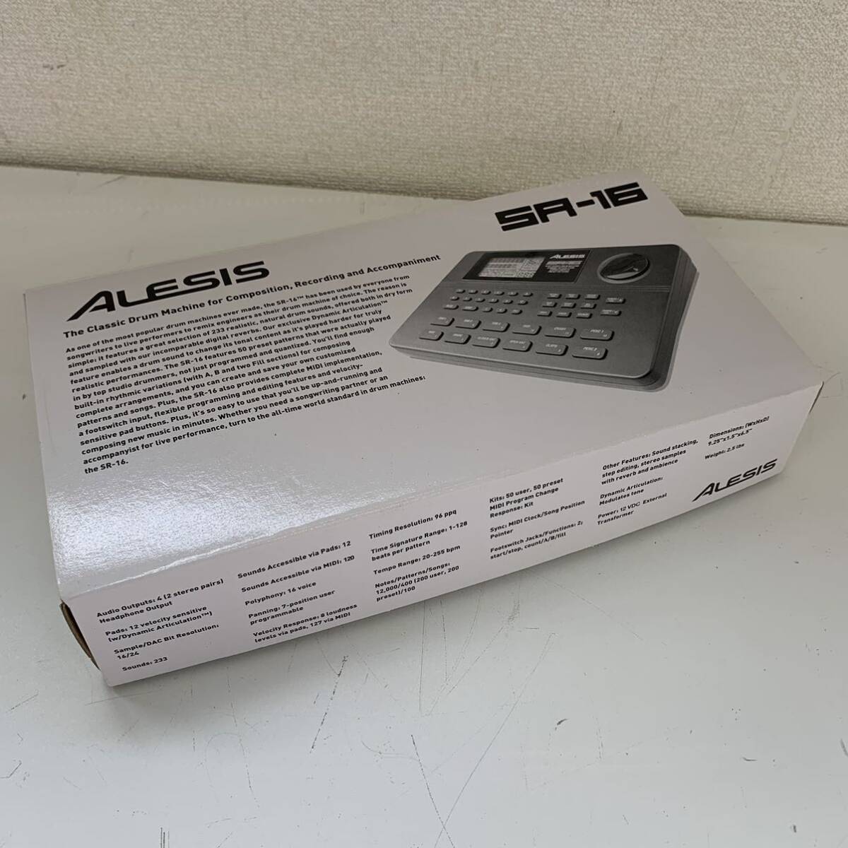 [A4] ALESIS SR-16 rhythm machine drum machine rhythm machine original box power supply cable Alesis 1485-26