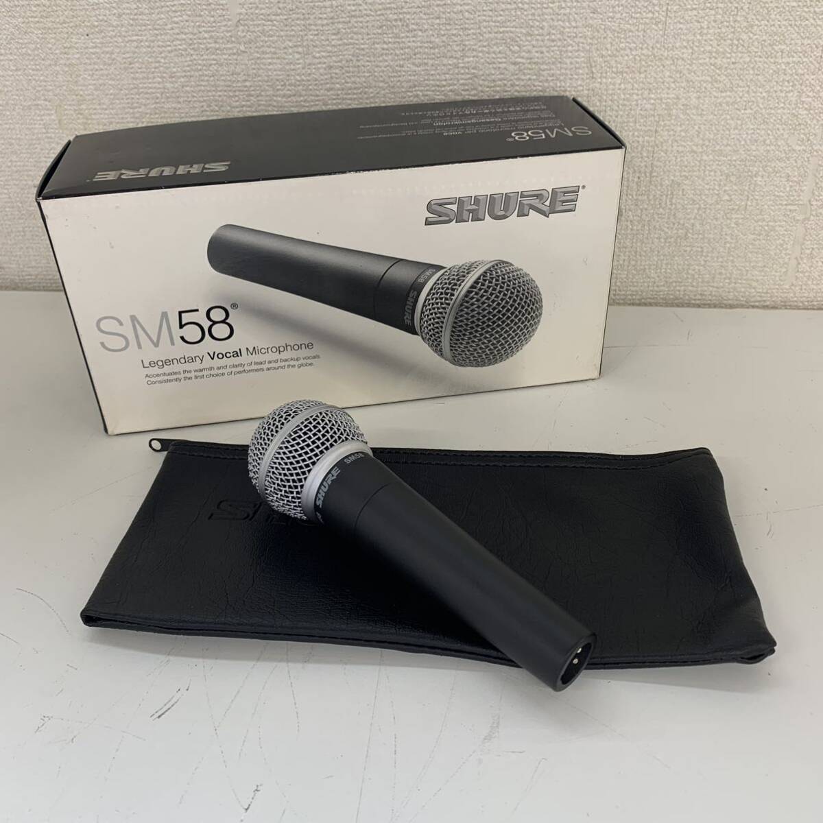 【A4】 SHURE SM58 ダイナミックマイク シュアー マイク 定番 動作品 元箱 ゴッパー ゴッパチ 1485-39_画像1