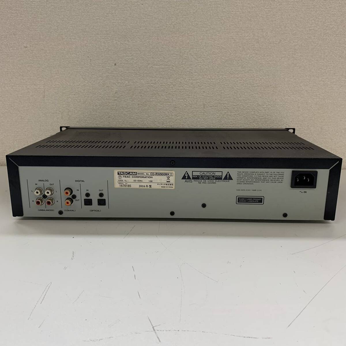 [Hd3] TASCAM CD-RW900MKⅡ CD player CD recorder Tascam business use operation goods case attaching 1393-90