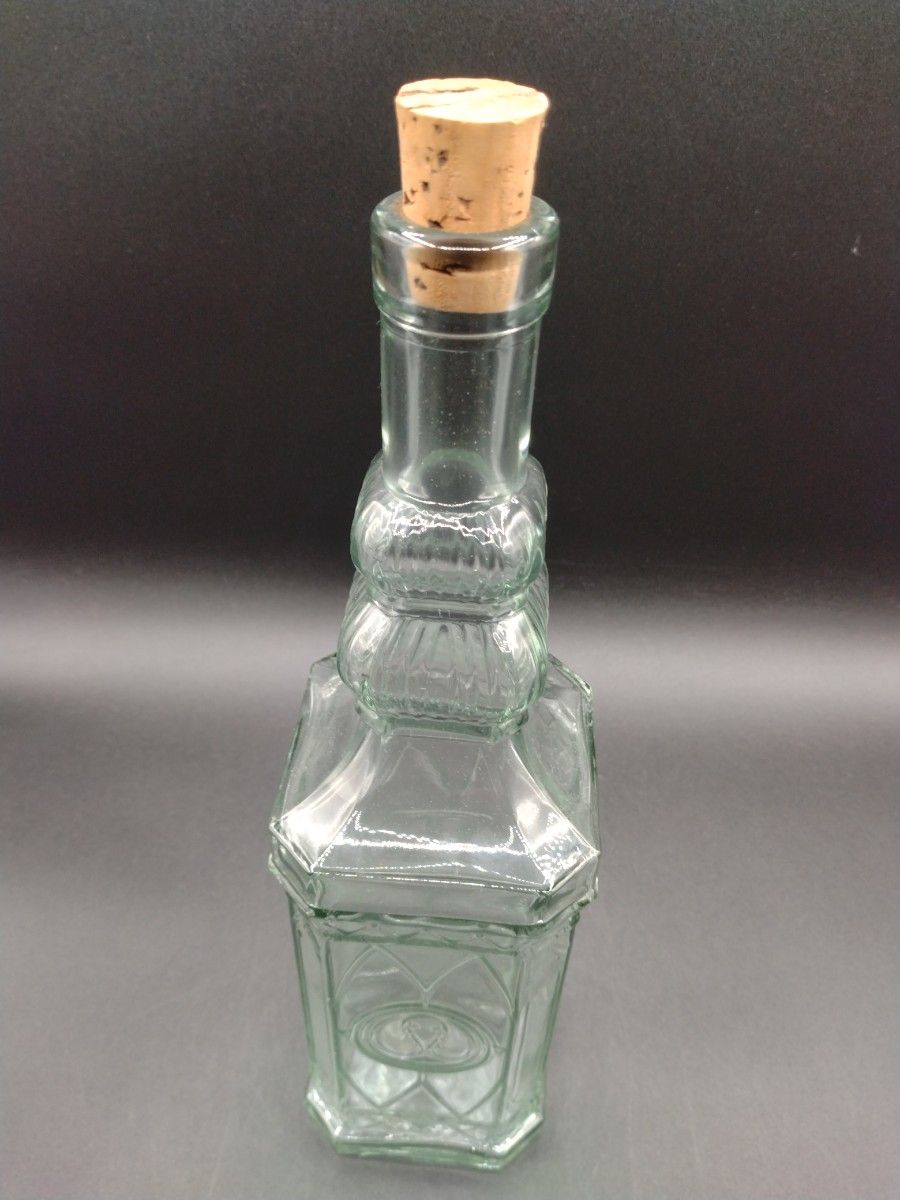 スペイン ALBIGLASS ガラス ボトル レトロ リサイクルガラス 瓶 【2-t】