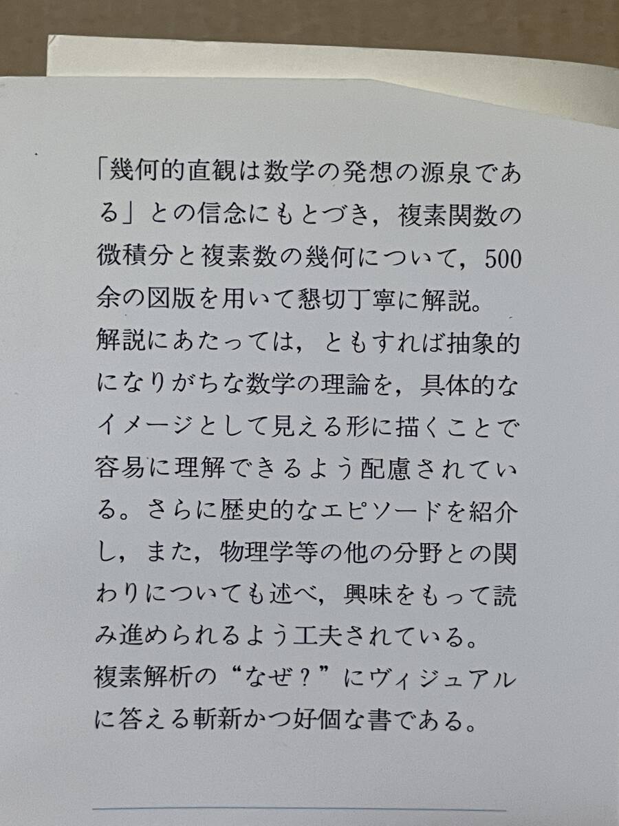 ヴィジュアル複素解析 VISUAL COMPLEX ANALYSIS T.ニーダム 培風館 2002年初版 複素関数の微積分 複素数の幾何 _画像5