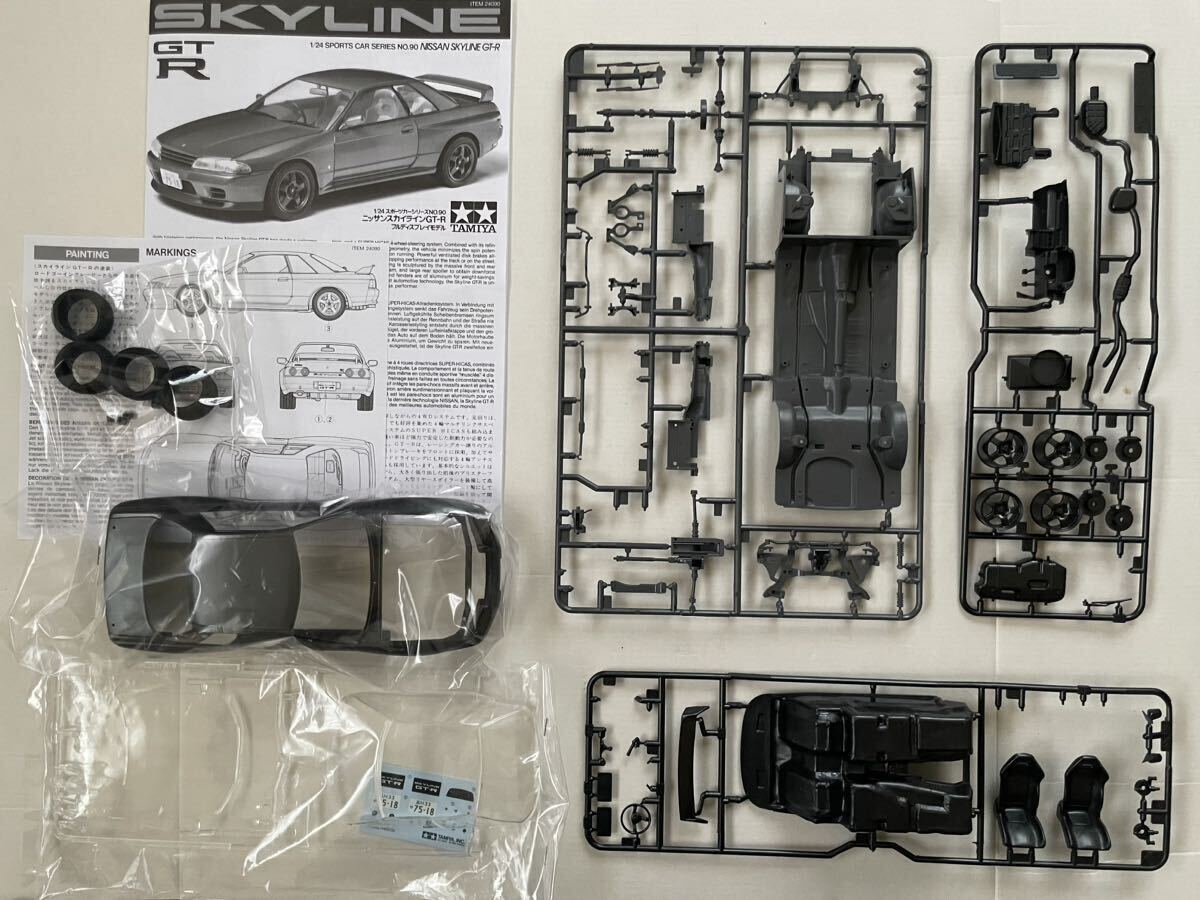 タミヤ 1/24 スカイラインGT-R/カルソニック スカイライン GT-R Gr.A 2個セット【エンジンパーツ欠品】の画像3