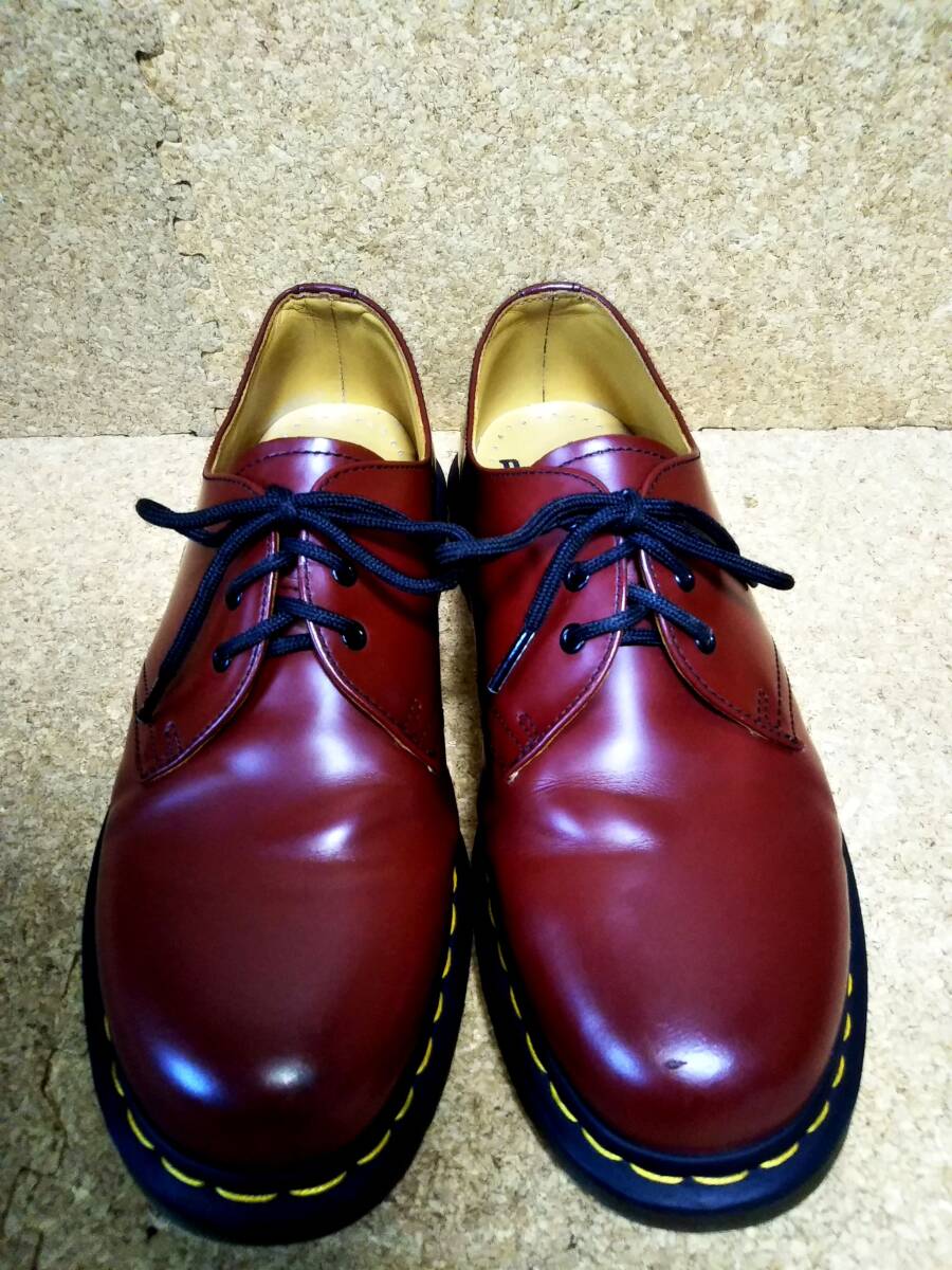 【Dr.MARTENS】ドクターマーチン 1461 3ホールシューズ UK8 (27cm ) 3EYE SHOE スムースレザー チェリーレッド【良品】 の画像9