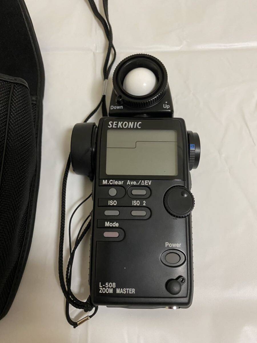 セコニック SEKONIC 露出計 L-508 ZOOM MASTER 通電確認の画像2