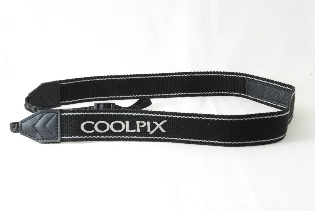 ☆Nikon ニコン COOLPIX クールピクス カメラ ストラップ 黒色(ブラック)×グレー ショルダー ネック キャリング Camera Strap☆_画像2