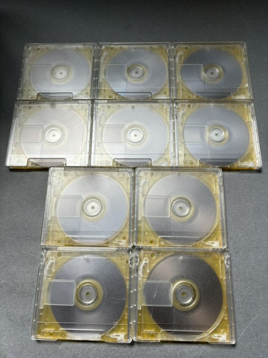 MD ミニディスク minidisc 中古 初期化済 マクセル maxell 74 イエロー 10枚セット_画像2