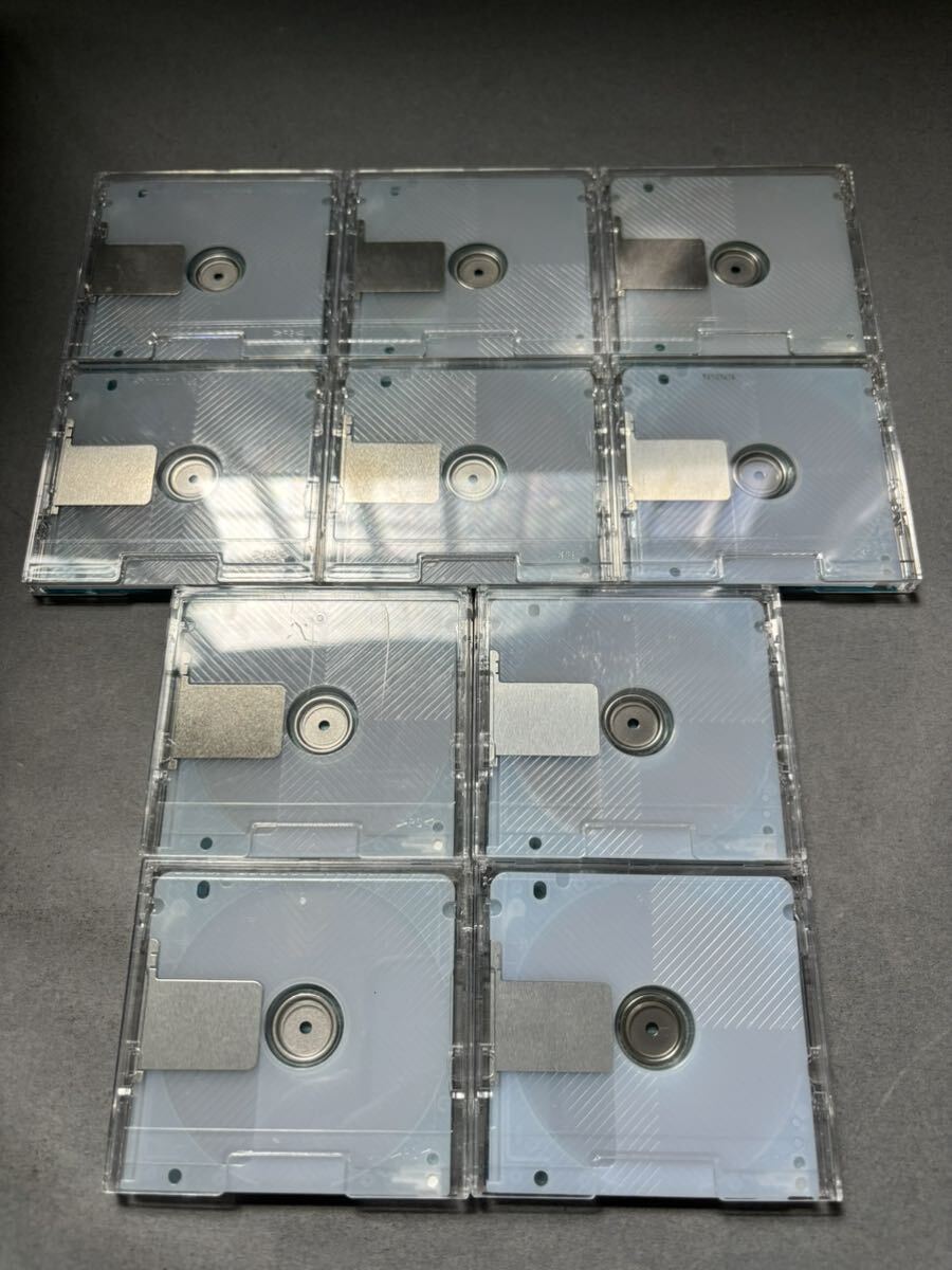 MD ミニディスク minidisc 中古 初期化済 AXIA アクシア 74 ブルー 10枚セットの画像2