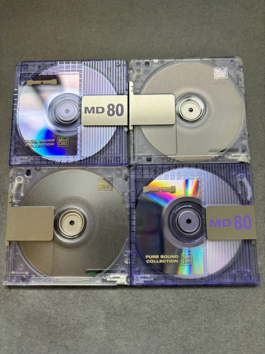MD ミニディスク minidisc 中古 初期化済 サニーテック SUNNY TECHS 80 パープル 10枚セット_画像3