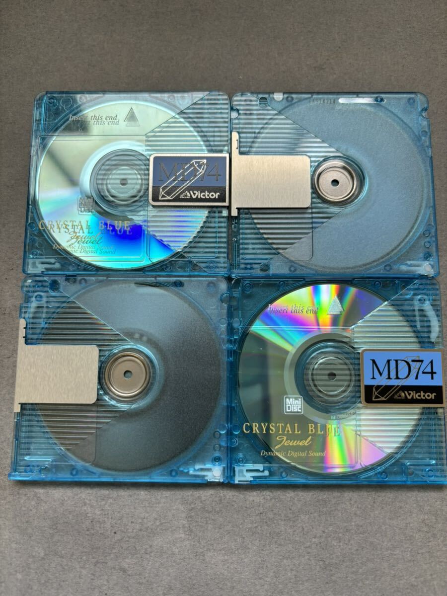 MD ミニディスク minidisc 中古 初期化済 Victor ビクター CRYSTAL BLUE 74 10枚セット_画像3