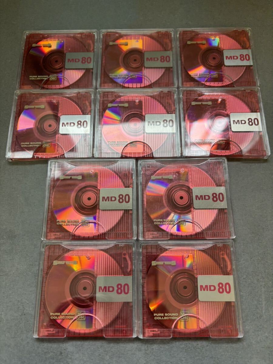 MD ミニディスク minidisc 中古 初期化済 サニーテック SUNNY TECHS 80 10枚セット 記録媒体_画像1