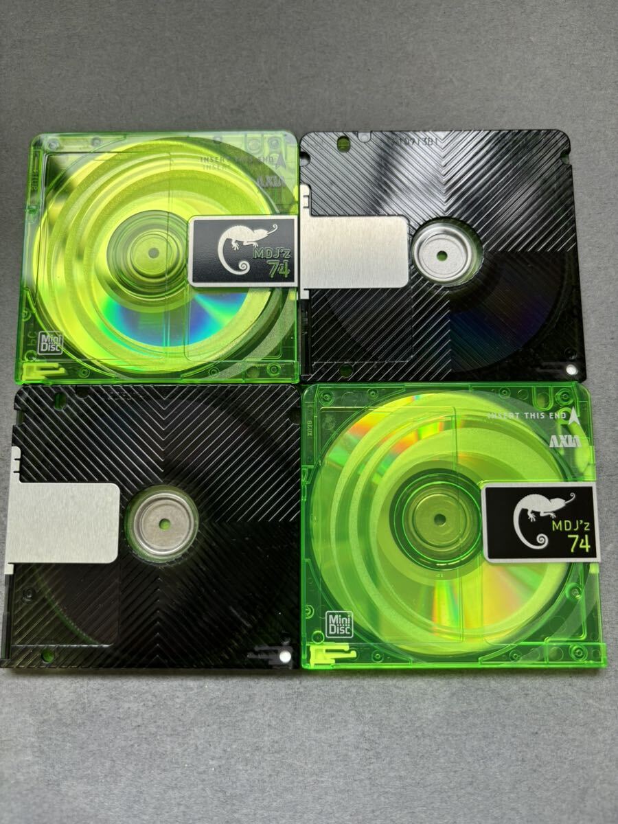 MD ミニディスク minidisc 中古 初期化済 AXIA アクシア J'z 74 グリーン 10枚セット 送料込みの画像3