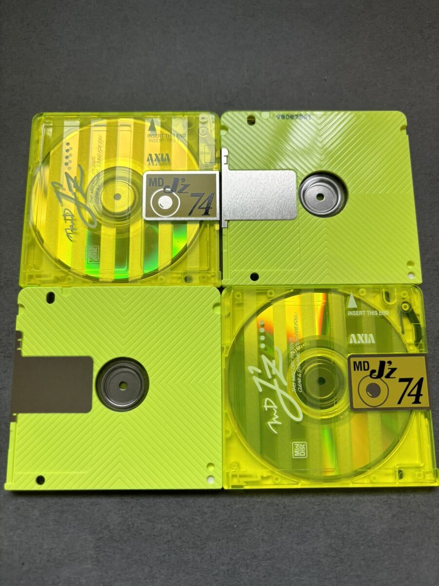 MD ミニディスク minidisc 中古 初期化済 AXIA アクシア J'z 74 イエロー 10枚セットの画像3