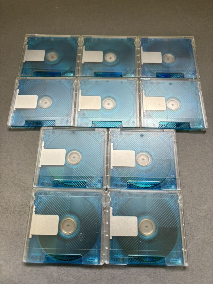 MD ミニディスク minidisc 中古 初期化済 AXIA アクシア 80 ブルー 10枚セットの画像2