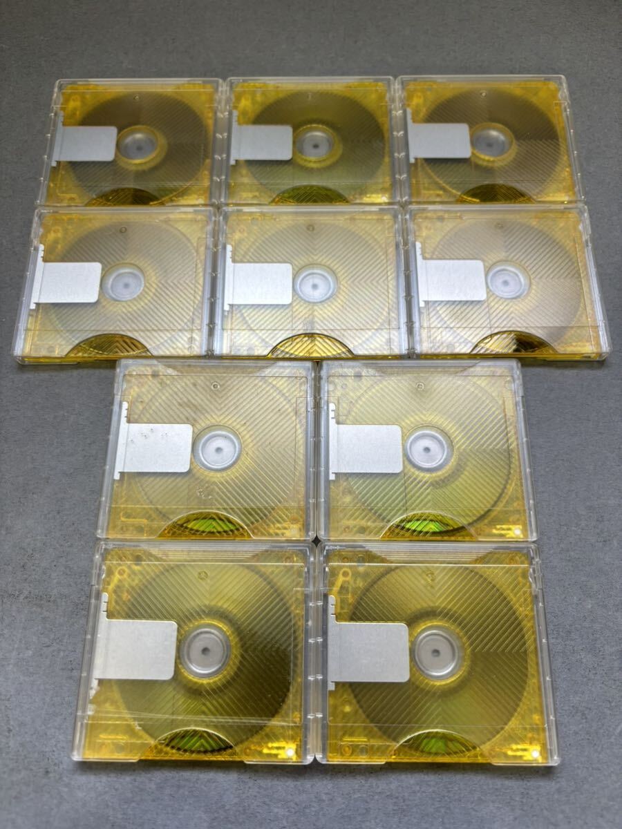 MD ミニディスク minidisc 中古 初期化済 AXIA アクシア 80 イエロー 10枚セットの画像2