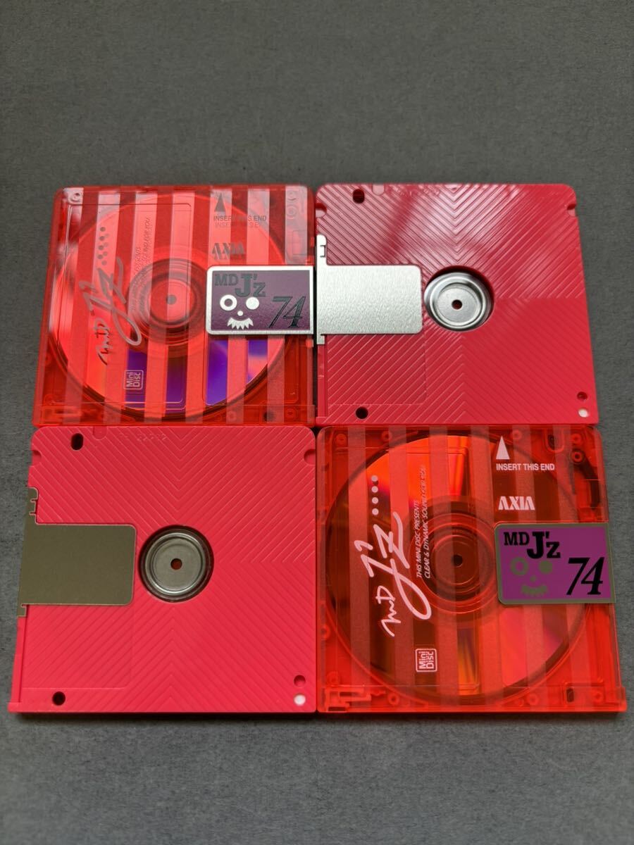 MD ミニディスク minidisc 中古 初期化済 AXIA アクシア J'z 74 レッド 10枚セットの画像3