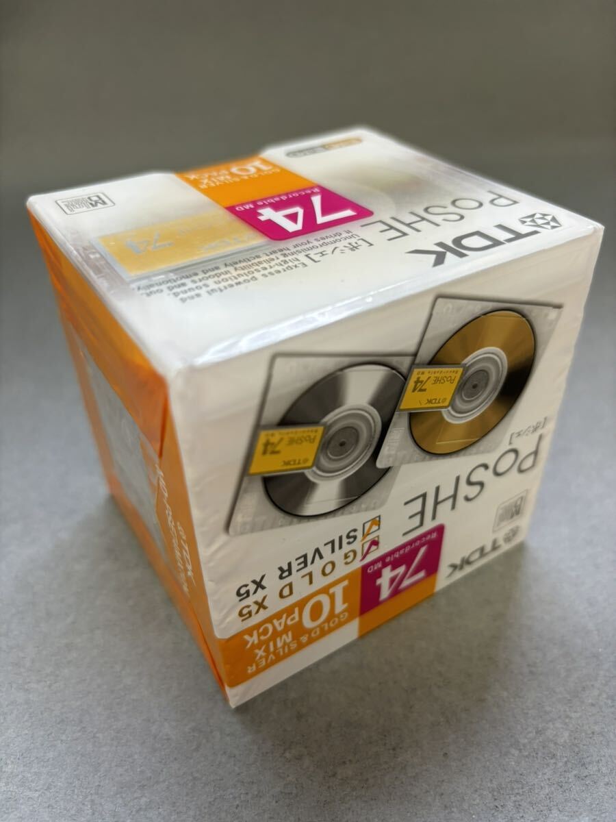 未使用品 MD ミニディスク minidisc TDK PoSHE 74 10枚セット_画像2