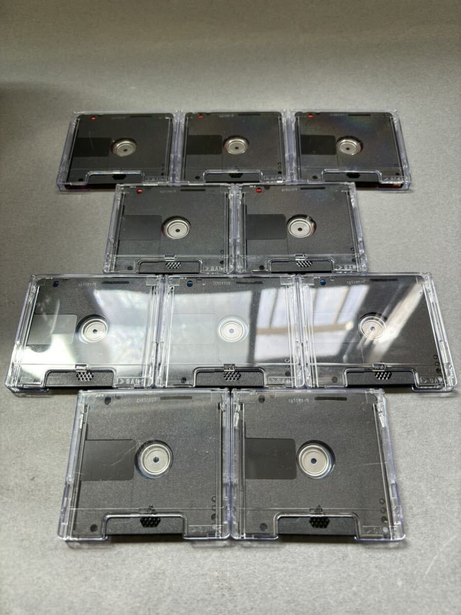 MD ミニディスク minidisc 中古 初期化済 Victor ビクター Color Palette 74 ブルー レッド 10枚セットの画像2