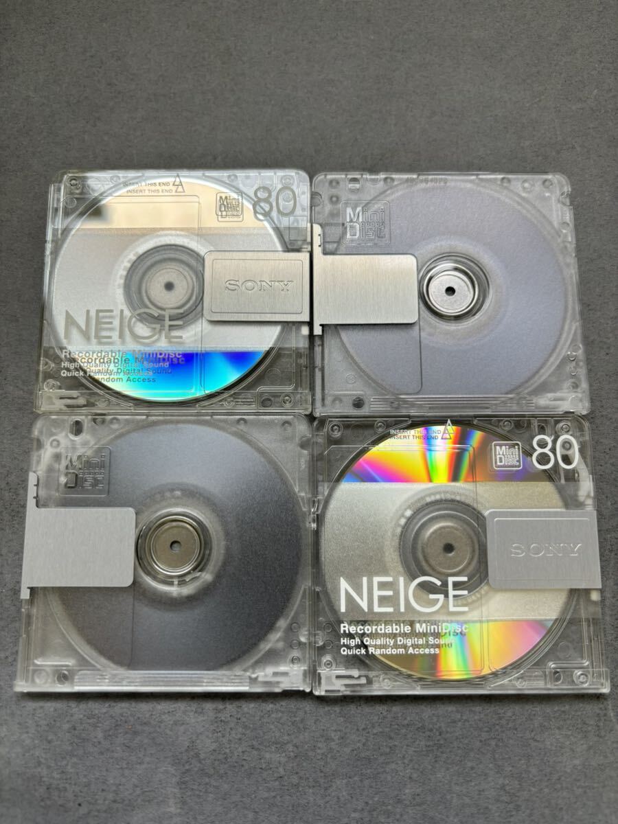 MD ミニディスク minidisc 中古 初期化済 SONY ソニー NEIGE 80 10枚セットの画像3