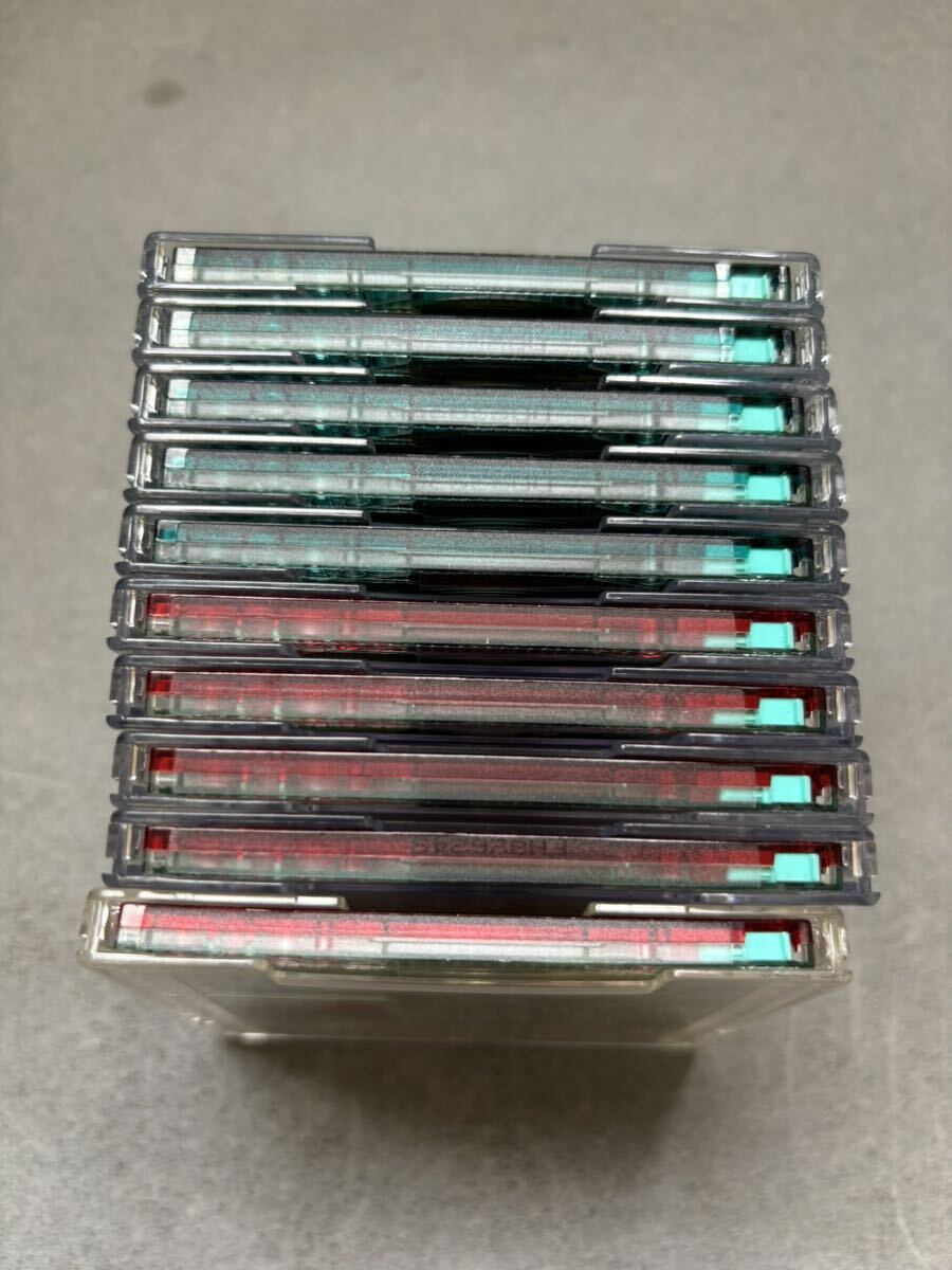 MD Mini disk minidisc used the first period . settled TDK MUSIC JACK COLOR green red 74 10 pieces set 