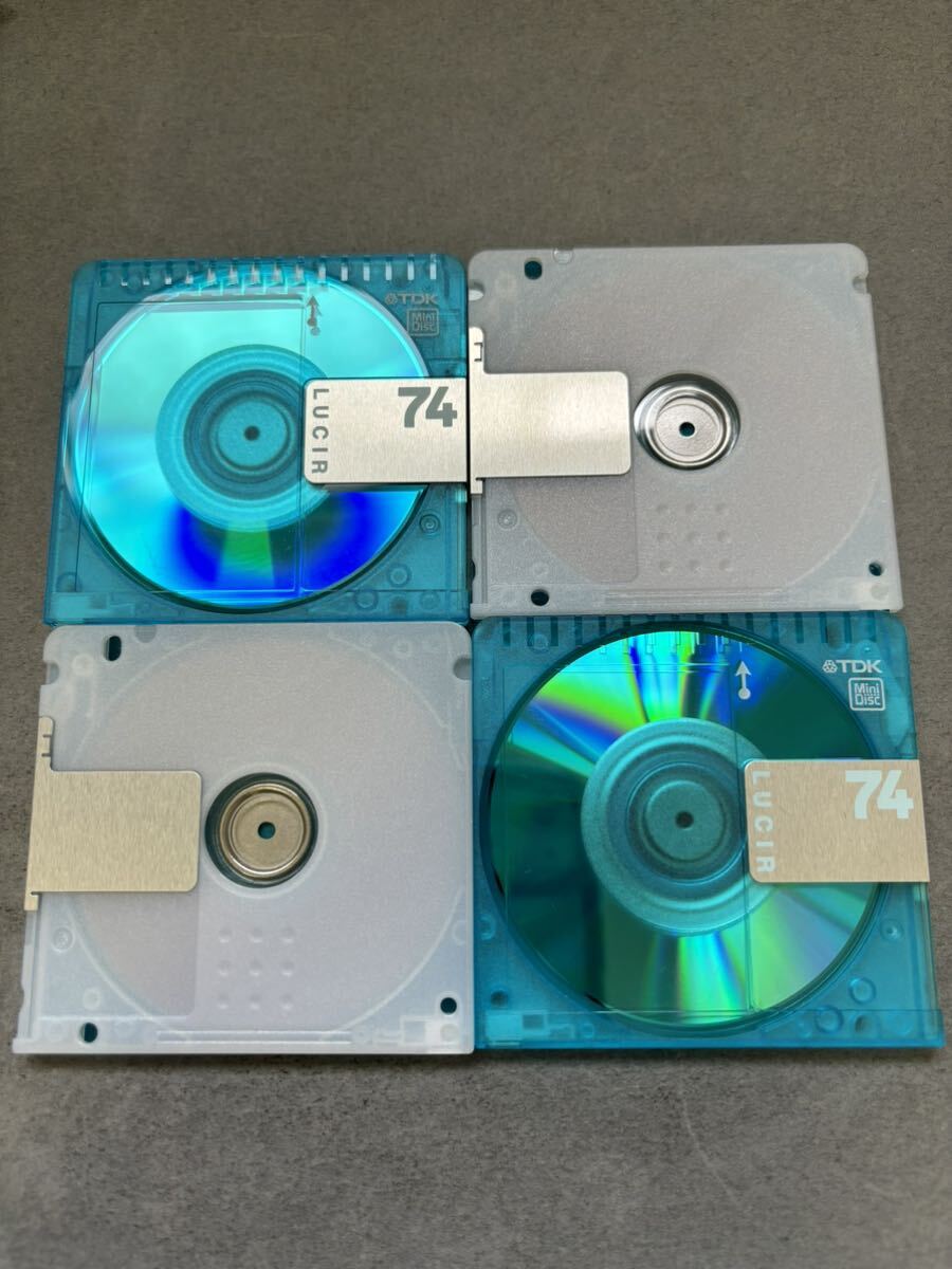 MD ミニディスク minidisc 中古 初期化済 TDK LUCIR ブルー 74 10枚セット_画像3
