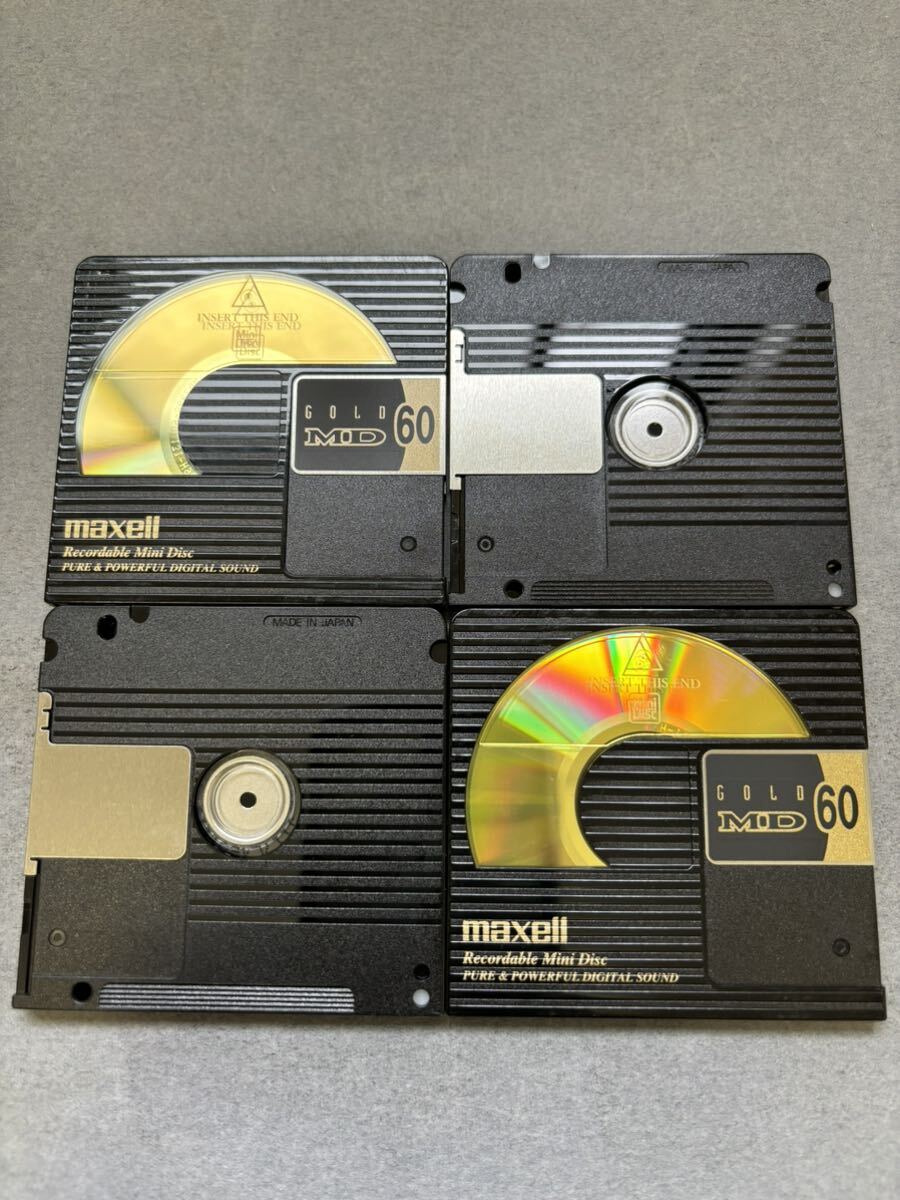 MD ミニディスク minidisc 中古 初期化済 maxell マクセル GOLD 60 10枚セット_画像3