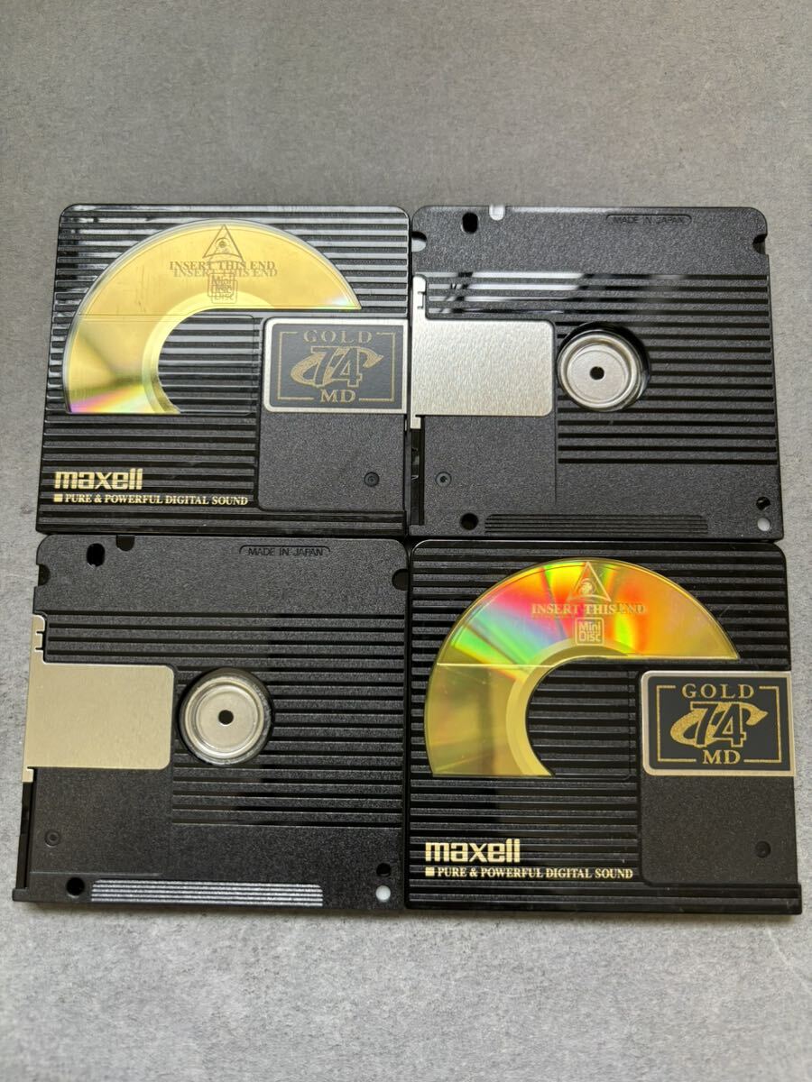 MD ミニディスク minidisc 中古 初期化済 maxell マクセル GOLD 74 10枚セット_画像3