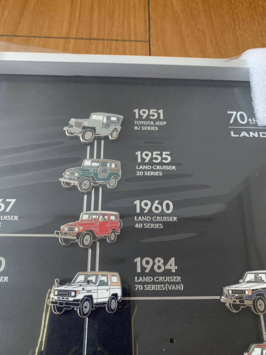 非売品 未開封ランドクルーザー 70周年 記念 ピンバッジ 70th ANNIVERSARY LAND CRUISER ランクル300 成約記念品の画像5