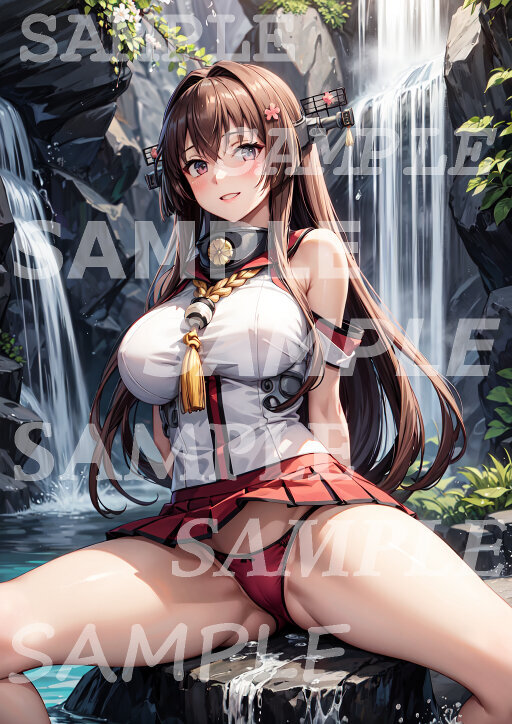 【ZC3607】艦これ 大和 竹達彩奈 艦隊これくしょん 艦娘 A4ポスター アート 同人イラスト 美女_画像1