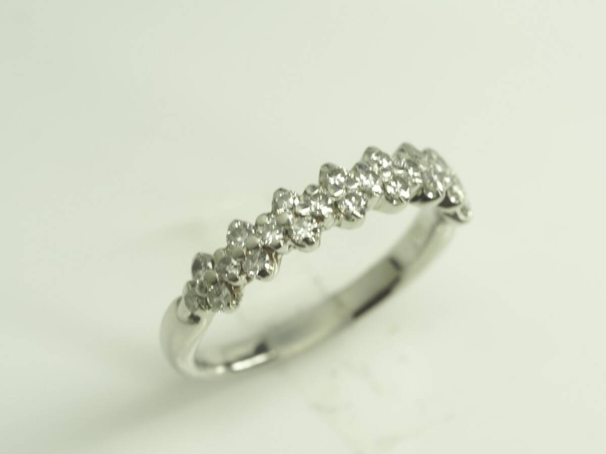 ◆VENDOME ヴァンドーム　素敵な天然ダイヤモンドリング　指輪　Pt950_画像3