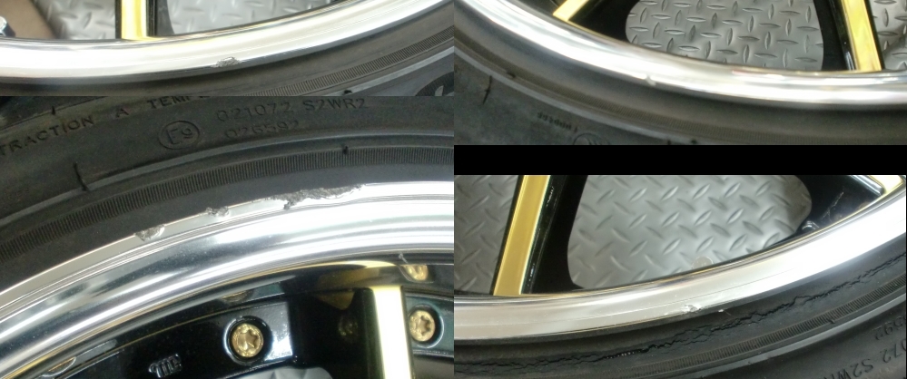 KUHLクール ヴェルズホイールズKCV02? 2ピース/フルリバース 10Jx20 10J-20 20100 114.3/5H/+30 VERZ-WHEELS ゴールド中古ホイール4枚/4本の画像6