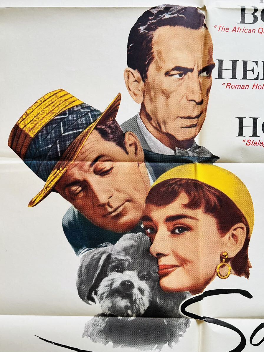 「麗しのサブリナ」① 映画ポスター USA版 ワンシート オリジナルポスター アメリカ版ポスター A・ヘプバーン 1962年再公開版の画像2