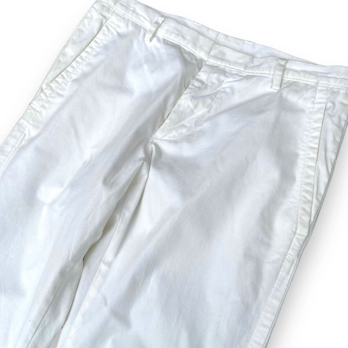 2010ss jil sander by Raf simons white slacks pants collection rare archive Italy の画像2
